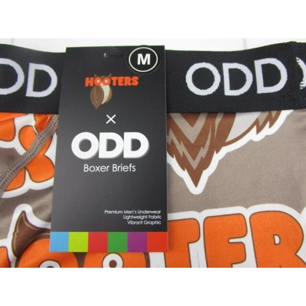 ODD Sox Hooters Owl Print Men's Size Medium Underwear Boxer Briefs